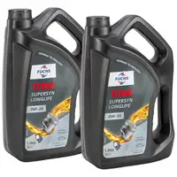 10L 10 Liter FUCHS TITAN SUPERSYN LONGLIFE 0W-30 Motoröl Öl MB 229.5 VW 502/505.00