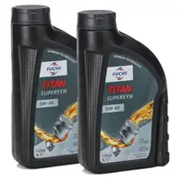 2L FUCHS TITAN SUPERSYN 5W-40 Motoröl Öl MB 229.3 VW 502/505.00 RN0700 RN0710