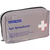 HOLTHAUS KFZ Auto PKW Verbandtasche Verbandskasten SILBER DIN13164-2022 (MHD 02.2028)