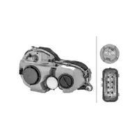 HELLA HALOGEN Scheinwerfer + Leuchtmittel MERCEDES E-Klasse W210 S210 ab 07.1999 links