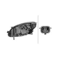 HELLA 1E7271510-321 HALOGEN H4 Scheinwerfer RENAULT Twingo 2 bis 12.2011 rechts