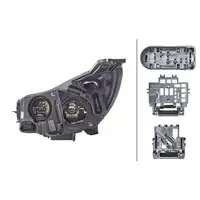 HELLA 1EA354994-041 H7 Frontscheinwerfer Scheinwerfer FORD Focus 3 MK3 bis 10.2014 rechts