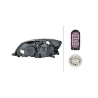 HELLA HALOGEN H7/H7 Scheinwerfer SKODA Fabia 2 Roomster ab 03.2010 rechts 5J1941018E