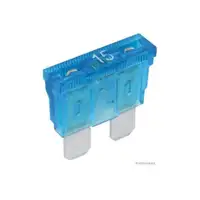 10x HERTH+BUSS ELPARTS Sicherung STANDARD-Flachstecksicherung 15A bis 32V HELLBLAU