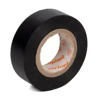 10x HERTH+BUSS ELPARTS Isolierband Klebeband Kabelband 10m x 15mm PVC SCHWARZ