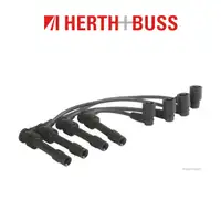 HERTH+BUSS ELPARTS Zündkabelsatz + 4x ORIGINAL Opel Zündkerze 1214117 / 95519055