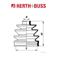 HERTH+BUSS JAKOPARTS Achsmanschetten Satz für NISSAN ALMERA PRAIRIE PRIMERA SUN