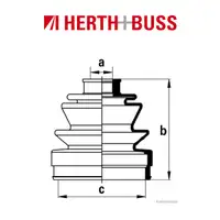 HERTH+BUSS JAKOPARTS Achsmanschetten Satz für HONDA JAZZ I (AA) 1.2 vorne RADSE