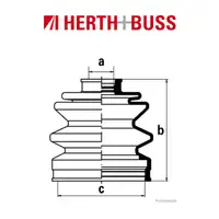 HERTH+BUSS JAKOPARTS Achsmanschetten Satz für HONDA HYUNDAI MAZDA vorne RADSEIT