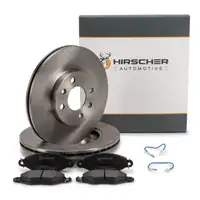 HIRSCHER Bremsscheiben + Bremsbeläge RENAULT Kangoo / Rapid NISSAN Kubistar (X76) vorne