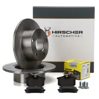 HIRSCHER Bremsscheiben + TEXTAR Beläge VW Passat B5 AUDI A6 C5 SKODA Superb 1 hinten