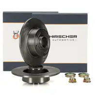 HIRSCHER Bremsscheiben + Radlager Satz RENAULT Clio 3 Megane 2 Twingo 2 hinten 432005338R