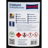 HÜNERSDORFF 811400 Kanister Benzinkanister Reservekanister 5 L Schwarz