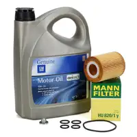 5L ORIGINAL 5W-30 dexos1 Gen3 Motoröl + MANN Ölfilter OPEL Astra H J Zafira B 1.7 CDTI