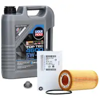 5L LIQUI MOLY Motoröl 5W30 dexos2 + ORIGINAL Opel Ölfilter 2.2 DTI 16V 9117321