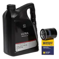 5L ORIGINAL Motoröl ULTRA 5W30 + HENGST Ölfilter MAZDA 323 629 929 MX-3 MPV I 1.6-3.0i