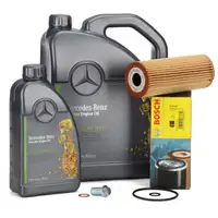 6L ORIGINAL 5W-30 MB 229.51 Motoröl BOSCH + Ölfilter MERCEDES W202 W203 W124 W210 M104/111