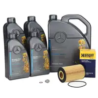 9L ORIGINAL 5W-40 MB 229.5 Motoröl + HENGST Ölfilter MERCEDES W204 W211 W221 63AMG M156