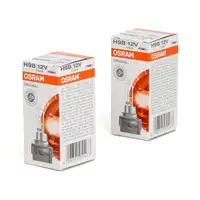 2x OSRAM Halogenlampe H9B ORIGINAL LINE 12V 65W PGJY-5 64243