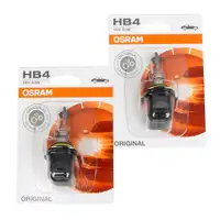 2x OSRAM Halogenlampe HB4 ORIGINAL LINE 12V 51W P22d 9006-01B