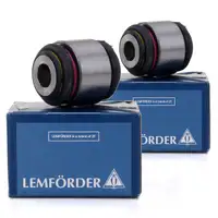 2x LEMFÖRDER Lagerbuchse Radlagergehäuse MERCEDES 190 W201 W124 W203 W204 hinten