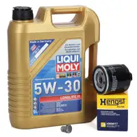 5L LIQUI MOLY 5W30 LONGLIFE III Motoröl + HENGST Ölfilter VW Golf 4 5 6 Polo 3 4 5 1.0-1.6