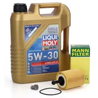 5L LIQUI MOLY 5W30 LONGLIFE III Motoröl + MANN Ölfilter VW Golf 4 5 6 Passat 1.2-2.0 TDI