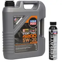 5L 5 Liter LIQUI MOLY 3707 Motoröl Öl TOP TEC 4200 5W30 + 3721 CeraTec Additiv