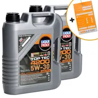 10L 10 Liter LIQUI MOLY 3707 TOP TEC 4200 5W30 Motoröl NEW GEN VW 504.00 507.00 BMW LL-04