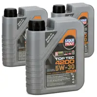 3L 3 Liter LIQUI MOLY 3706 TOP TEC 4200 5W30 Motoröl NEW GEN VW 504.00 507.00 BMW LL-04