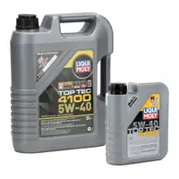 6L 6 Liter LIQUI MOLY Motoröl Öl TOP TEC 4100 5W40 5W-40 MB 229.31 VW 505.00/01