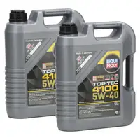 10 Liter LIQUI MOLY Motoröl Öl TOP TEC 4100 5W40 5W-40 MB 229.31 VW 505.00/01