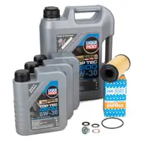 8L LIQUI MOLY 5W-30 Motoröl + PURFLUX Ölfilter für NISSAN OPEL RENAULT 2.5 DIESEL