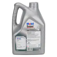 5L 5 Liter Mobil SUPER 3000 X1 Motoröl Öl 5W-40 A3/B4 VW 502/505.00 MB 229.3