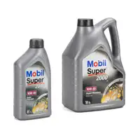 6L 6 Liter Mobil SUPER 2000 X1 10W40 Super Premium Motoröl Öl VW 501.01/505.00