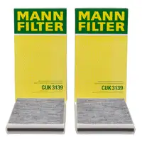 2x MANN CUK3139 Innenraumfilter Aktivkohlefilter BMW 5er E60 E61 6er E63 E64 64319171858