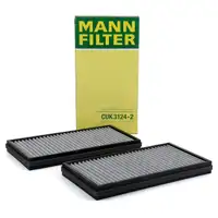 MANN CUK3124-2 Innenraumfilter Aktivkohlefilter Satz BMW 7er E65 E66 E67 64119272643