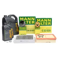 MANN Filterset 4-tlg + 7L ORIGINAL 5W30 Motoröl MERCEDES W176 W246 C117 X117 X156 OM651