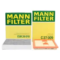 MANN Filter-Set VW Polo 5 AUDI A1 8X SEAT Ibiza 4 SKODA Fabia 3 1.2/1.4 TSI