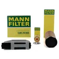 MANN Filter-Set 3-tlg MERCEDES W204 S204 C200CDI 136 PS + C220CDI 170 PS OM646