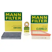 MANN Filter-Set 3-tlg VW Polo 4 5 Fox SEAT Ibiza 3 4 SKODA Fabia 1 2 1.2 54-70 PS bis 2010