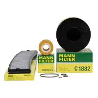 MANN Filter-Set 3-tlg BMW 3er E46 316i 115 PS N40 N46 + 318i 143/150 PS N42