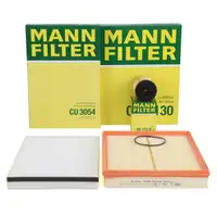 MANN Filter-Set 3-tlg OPEL Astra G H 1.2 16V 1.4 bis Motor-Nr. 19MA9234 mit DELPHI-System