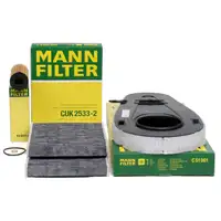 MANN Filter-Set 3-tlg BMW 5er F10 F11 518d 136 PS + 520d 163 PS B47