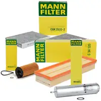 MANN Filter-Set 4-tlg BMW 5er F10 F11 518d 150/163 PS + 520d 190/205/211 PS B47