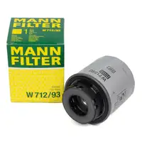 MANN W712/93 Ölfilter VW Golf 5 6 Passat B6 AUDI A3 8P SEAT Leon Ibiza 4 SKODA 1.2/1.4 TSI