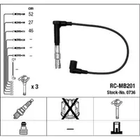 NGK 0736 RC-MB201 Zündkabelsatz Zündleitungssatz