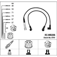 NGK 0741 RC-MB206 Zündkabelsatz Zündleitungssatz