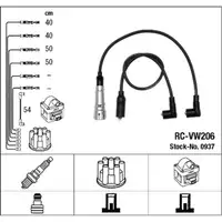 NGK 0937 RC-VW206 Zündkabelsatz Zündleitungssatz