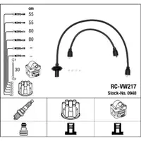 NGK 0948 RC-VW217 Zündkabelsatz VW Käfer PORSCHE 356 B / C 1600 912 914 111998031